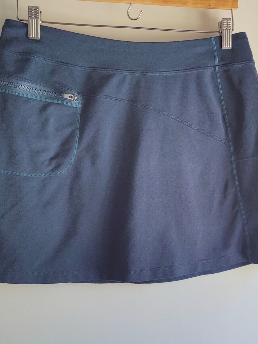 Title Nine Teal Blue Performance Skirt with Contrast Stitch M